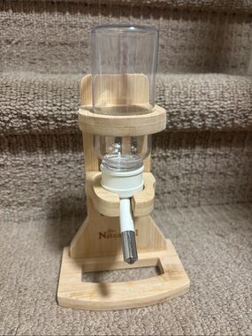 Wooden Small Pet Water Dispenser - Natural Niteangel